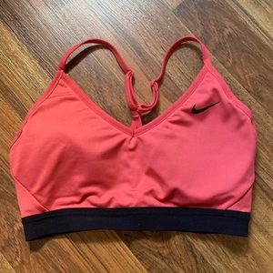 NIKE women’s bra, size medium coral colour